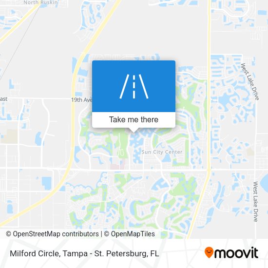Milford Circle map