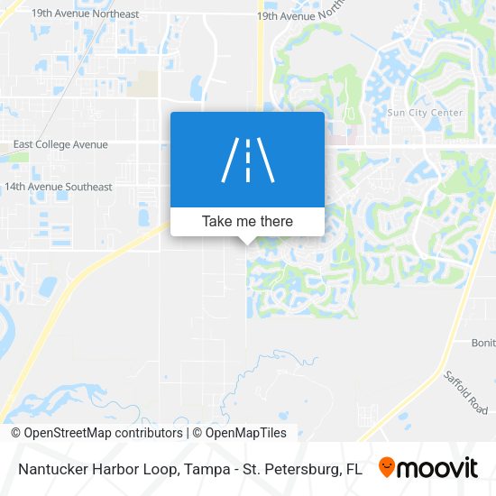 Nantucker Harbor Loop map