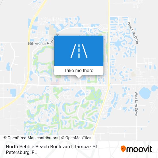 North Pebble Beach Boulevard map