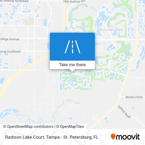 Radison Lake Court map