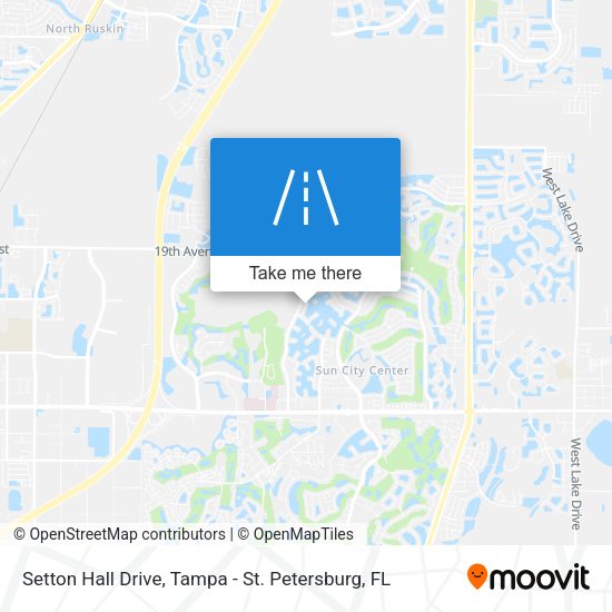 Setton Hall Drive map