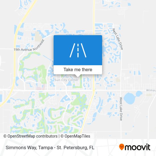 Simmons Way map