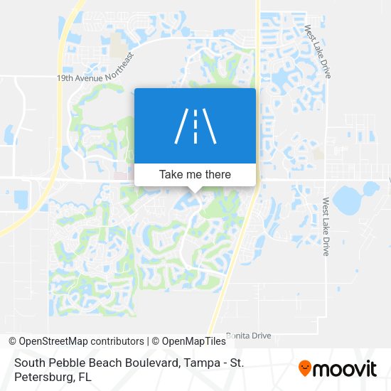 South Pebble Beach Boulevard map