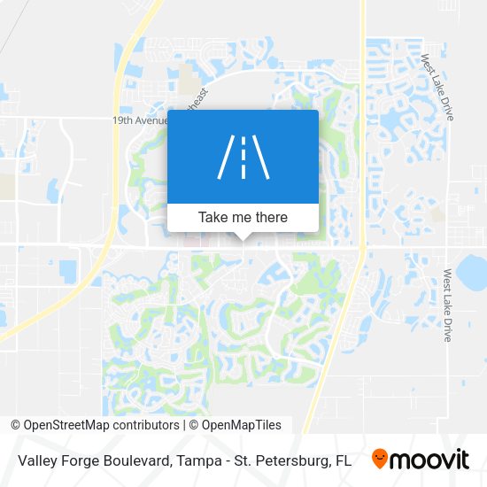 Valley Forge Boulevard map