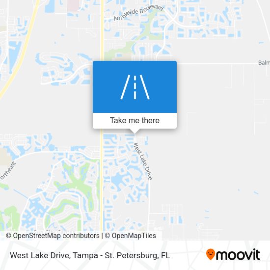 West Lake Drive map
