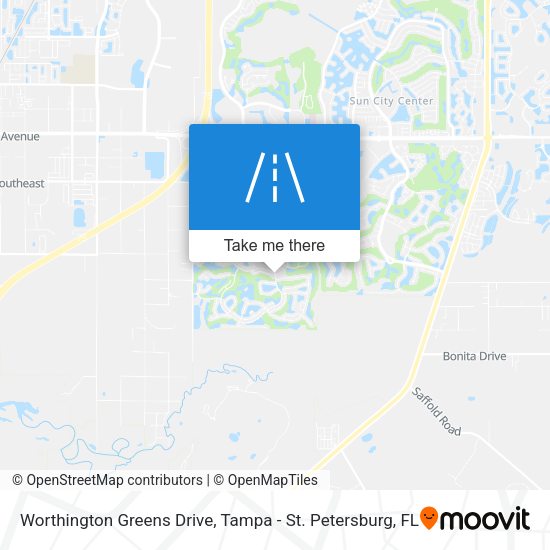 Worthington Greens Drive map