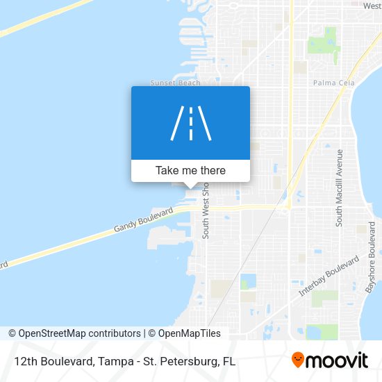 12th Boulevard map