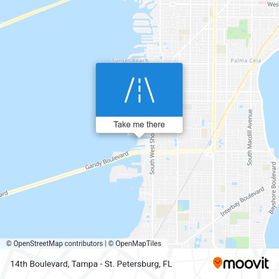 Mapa de 14th Boulevard