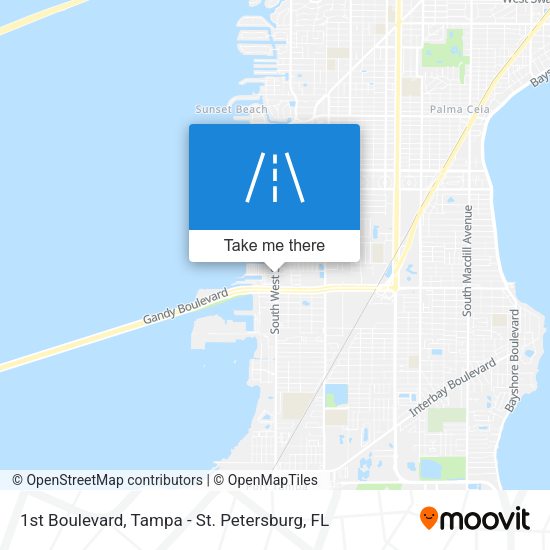 1st Boulevard map