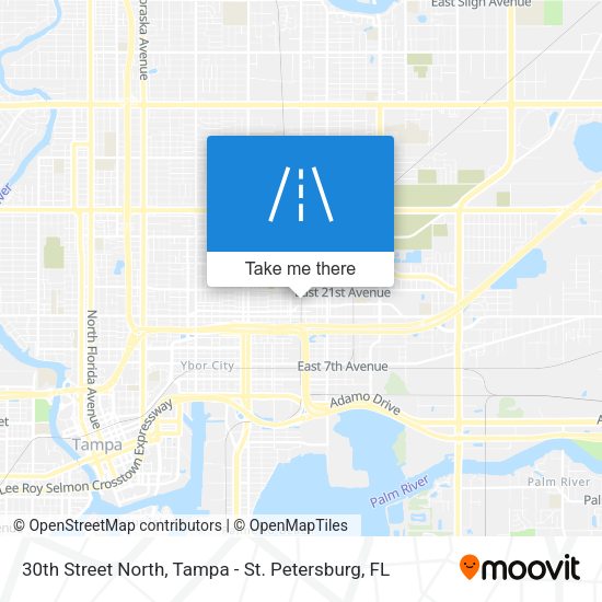 Mapa de 30th Street North