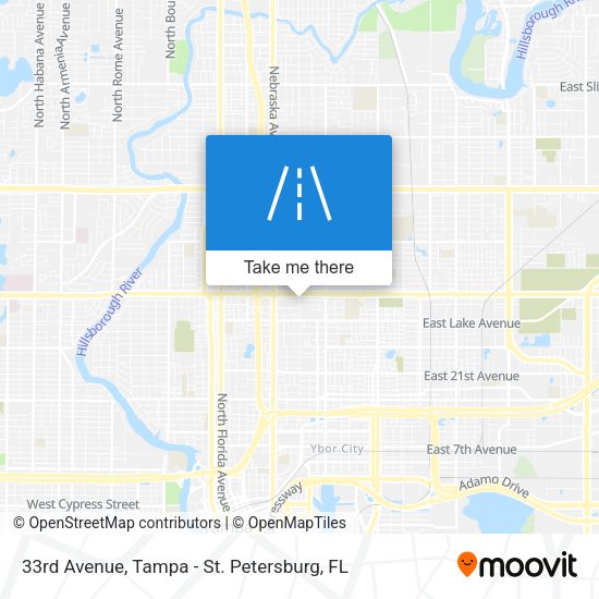 33rd Avenue map