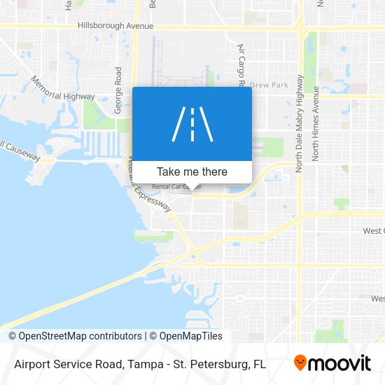Mapa de Airport Service Road