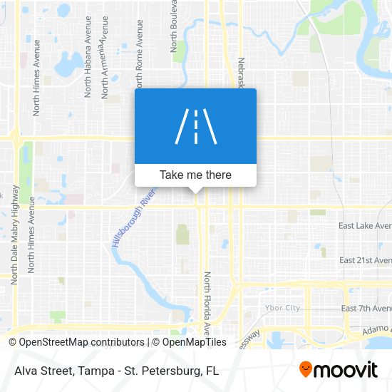 Alva Street map