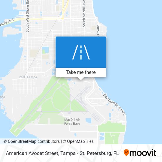 American Avocet Street map