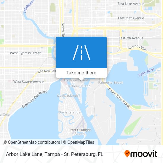 Arbor Lake Lane map