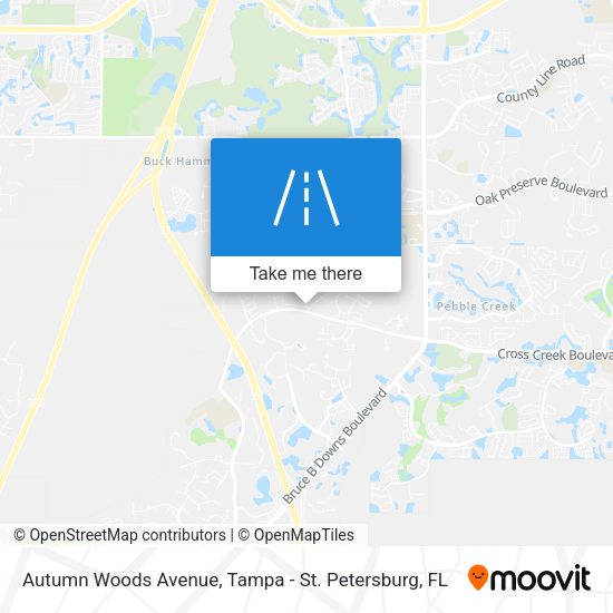 Autumn Woods Avenue map
