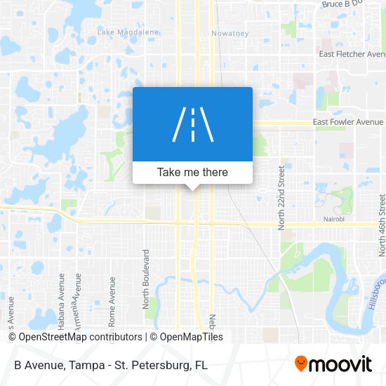 B Avenue map
