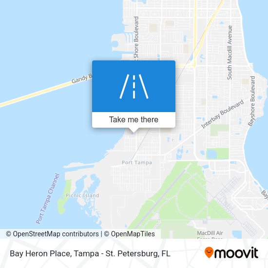 Bay Heron Place map