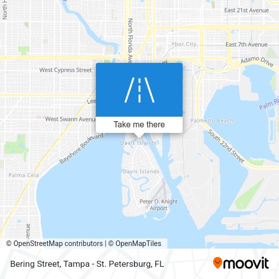 Bering Street map