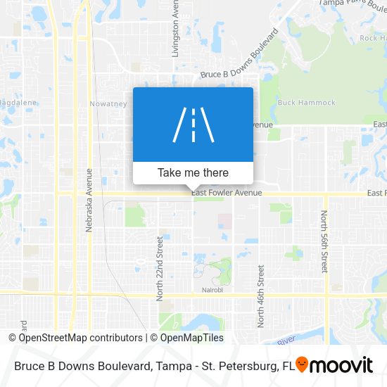 Bruce B Downs Boulevard map