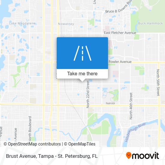 Mapa de Brust Avenue