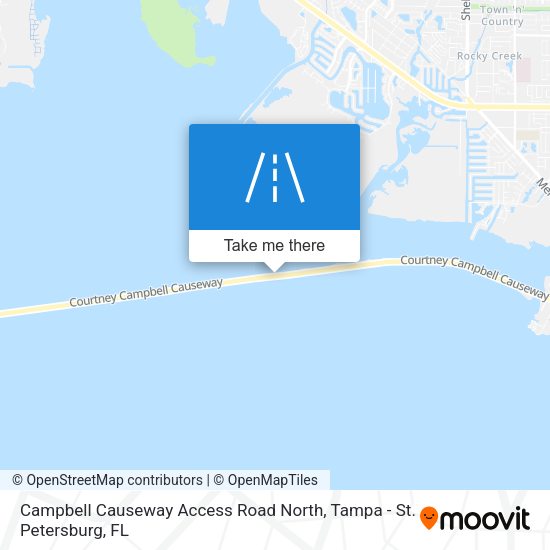 Mapa de Campbell Causeway Access Road North