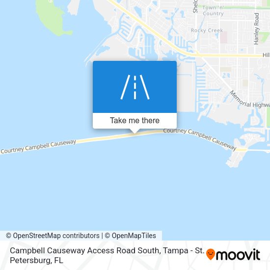 Mapa de Campbell Causeway Access Road South