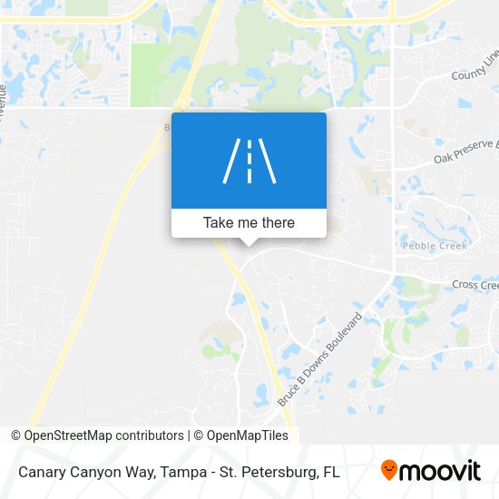 Canary Canyon Way map