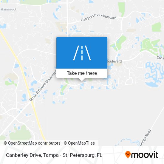 Canberley Drive map