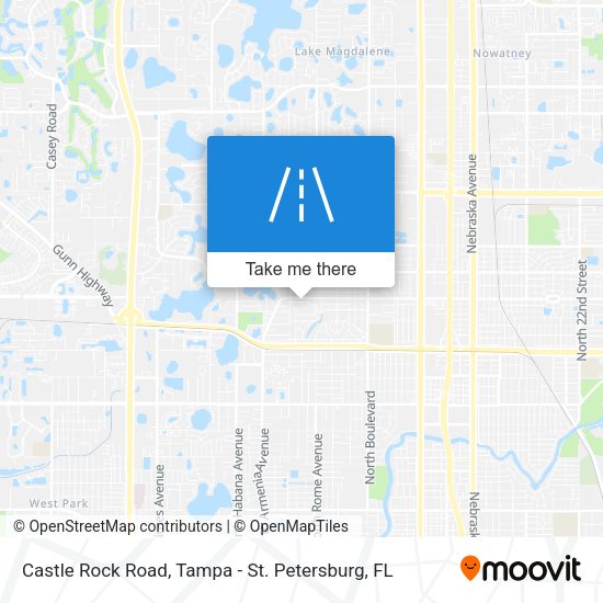 Castle Rock Road map