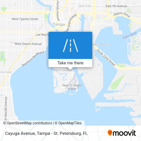 Cayuga Avenue map