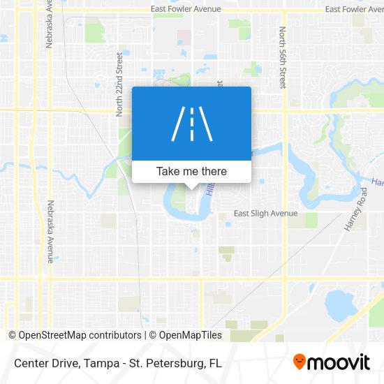 Center Drive map