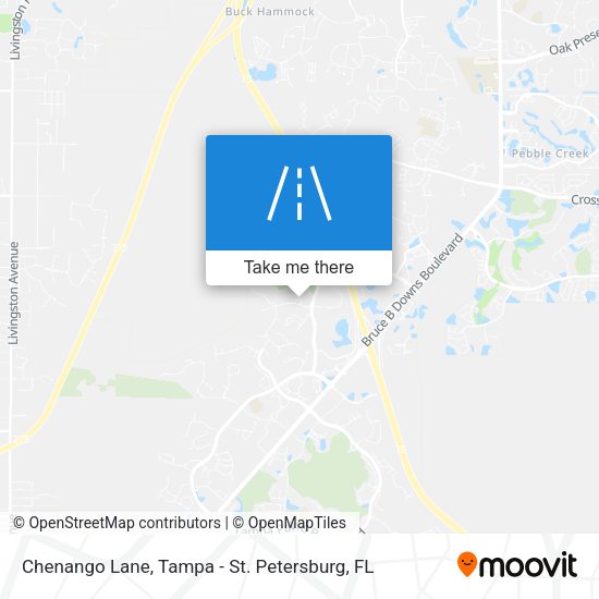 Chenango Lane map