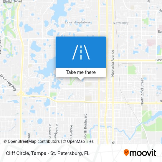 Cliff Circle map