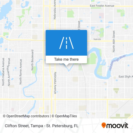 Clifton Street map