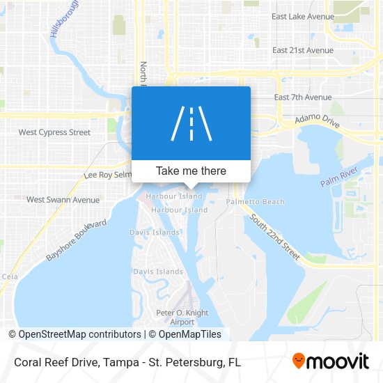 Mapa de Coral Reef Drive