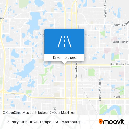 Mapa de Country Club Drive