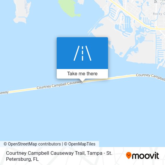 Courtney Campbell Causeway Trail map