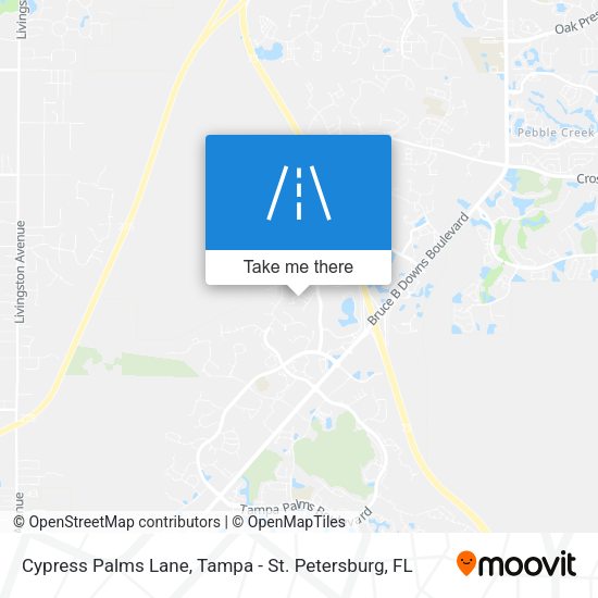 Cypress Palms Lane map