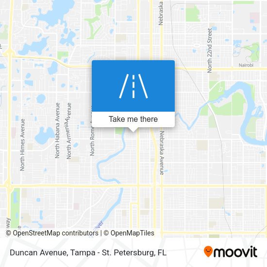 Duncan Avenue map