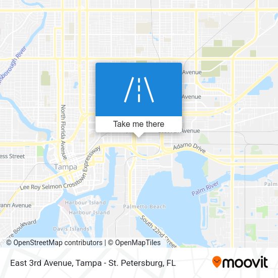 East 3rd Avenue map