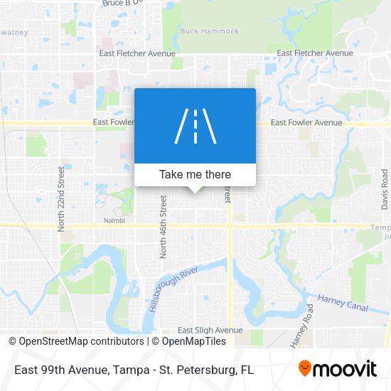 East 99th Avenue map