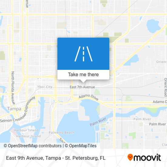 Mapa de East 9th Avenue