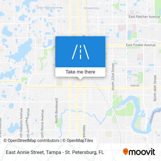East Annie Street map