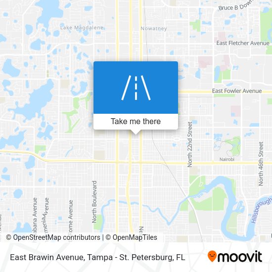 East Brawin Avenue map