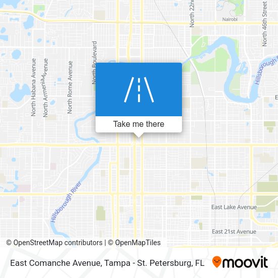 Mapa de East Comanche Avenue