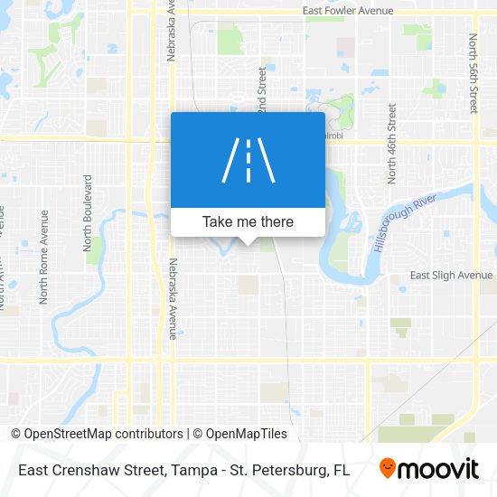 East Crenshaw Street map