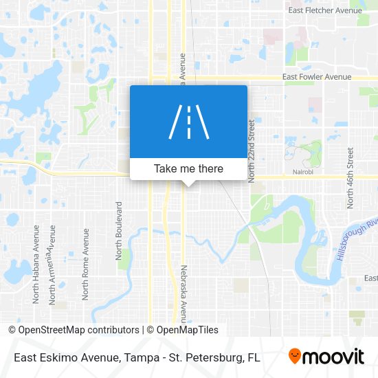 East Eskimo Avenue map