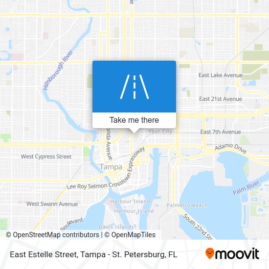 East Estelle Street map