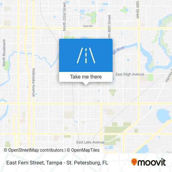 East Fern Street map